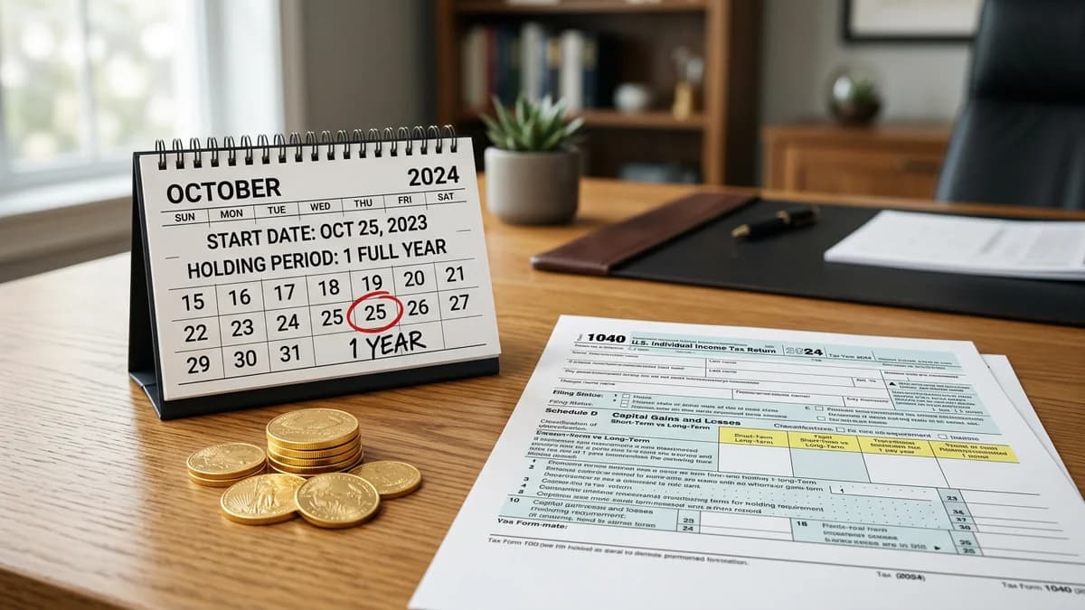 Gold steuerfrei verkaufen — die Haltefrist von einem Jahr nach §23 EStG erklärt