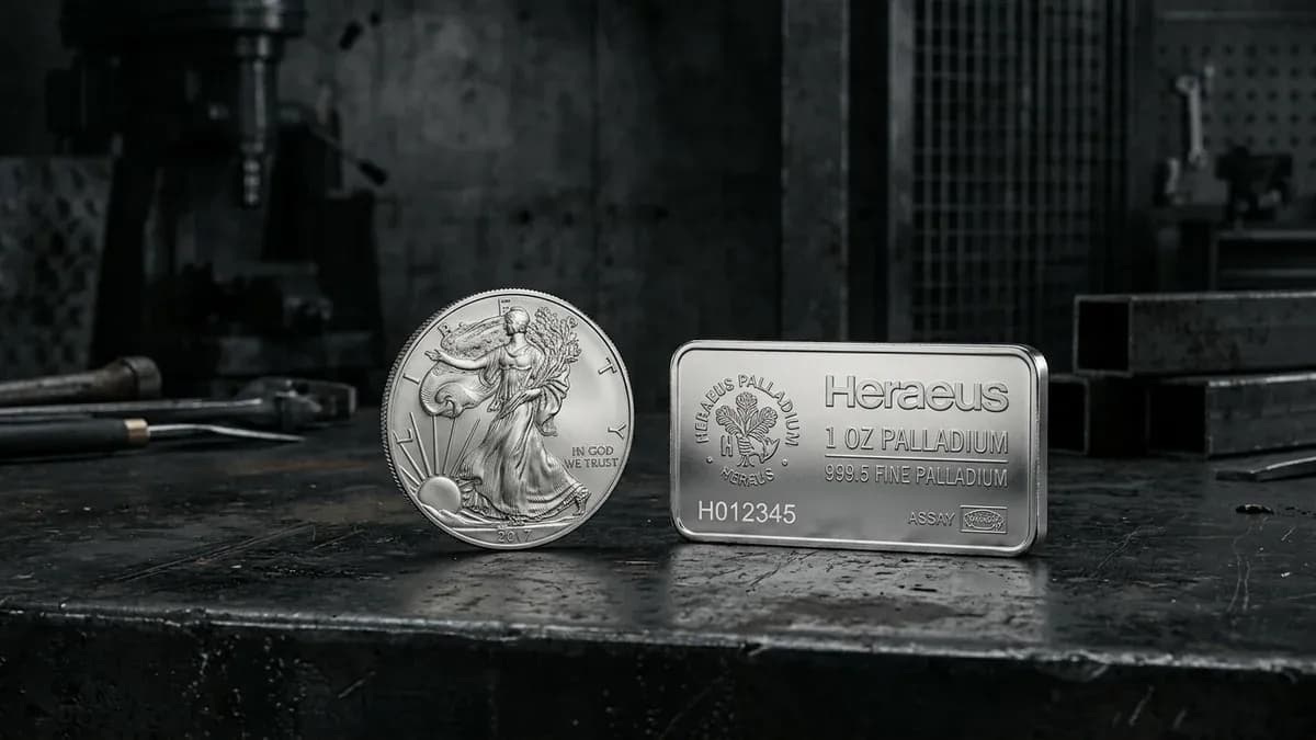 Palladium kaufen — Palladium-Münzen und Barren