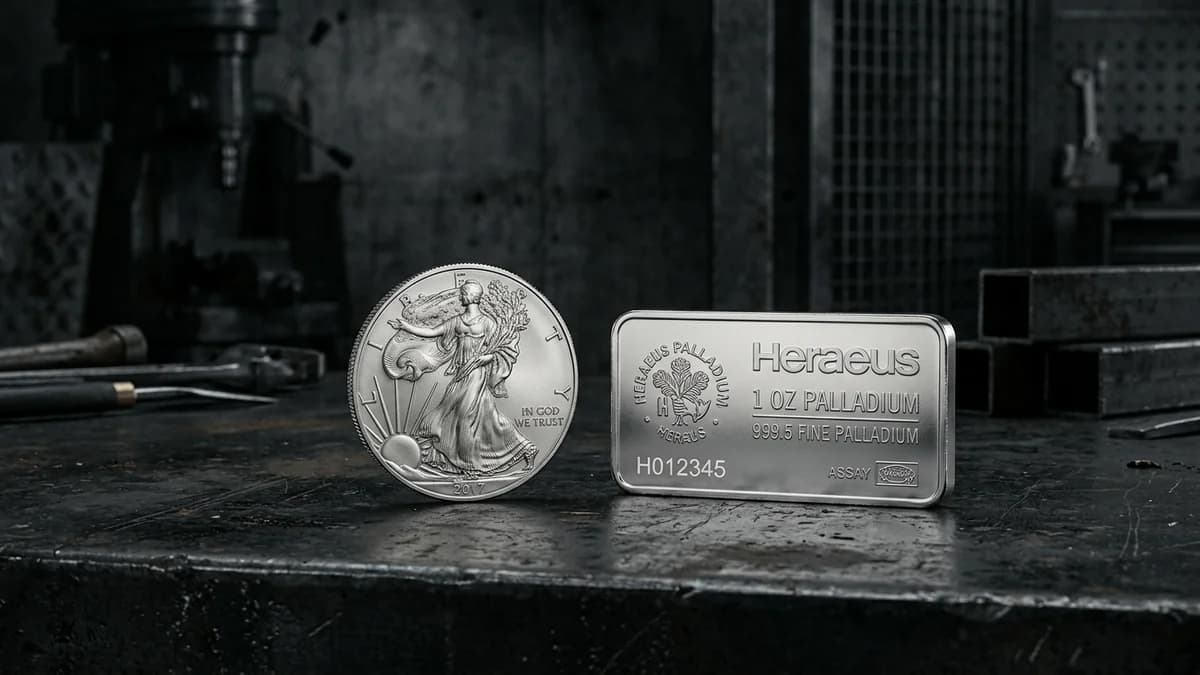 Palladium kaufen — Palladium-Münzen und Barren