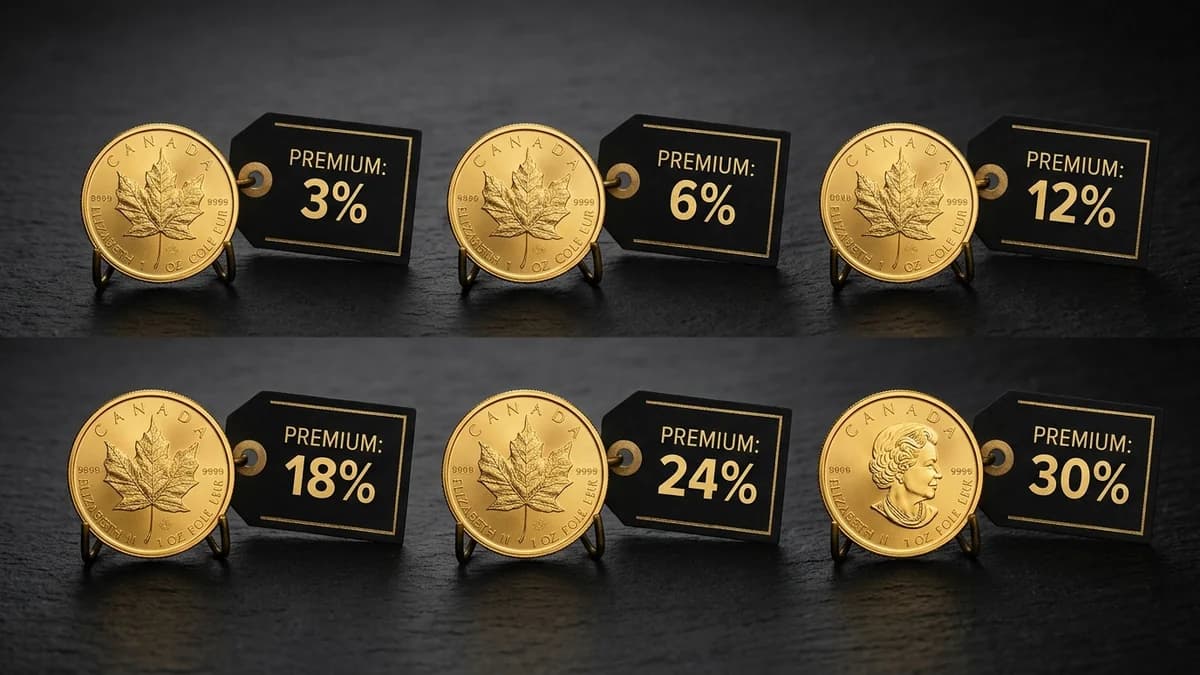 Goldmünzen Aufgeld – die günstigste Münze finden