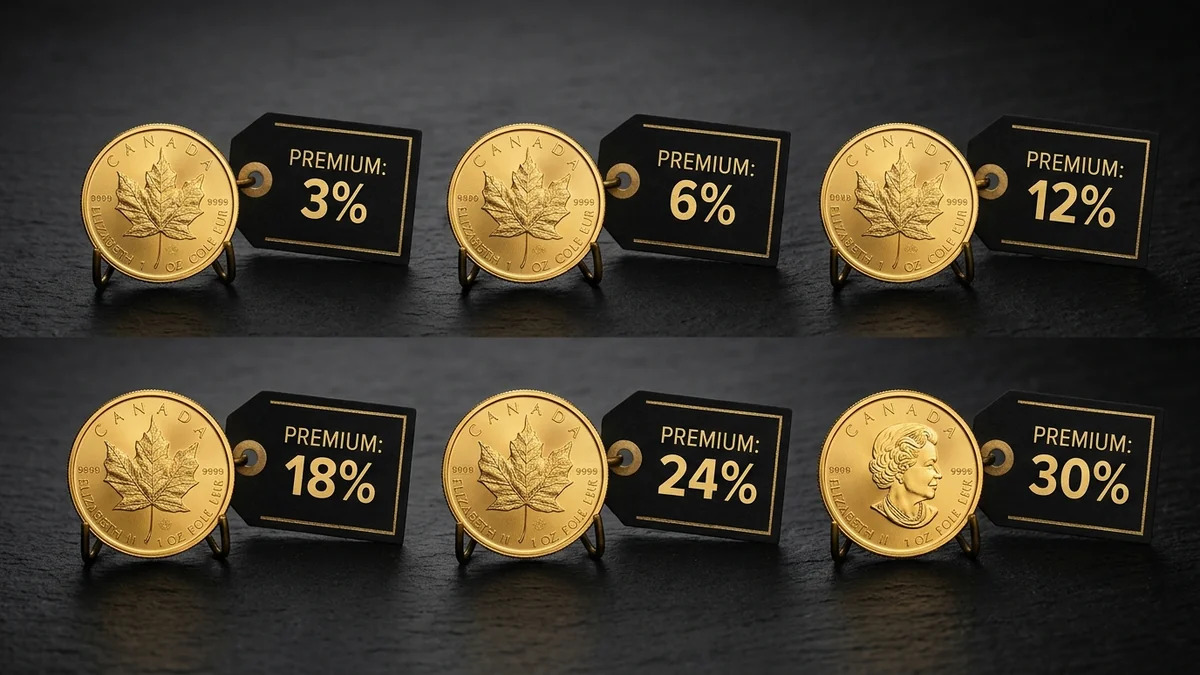 Goldmünzen Aufgeld – die günstigste Münze finden